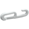 Plastic barrier chain links | hook link | 6 mm thick | white